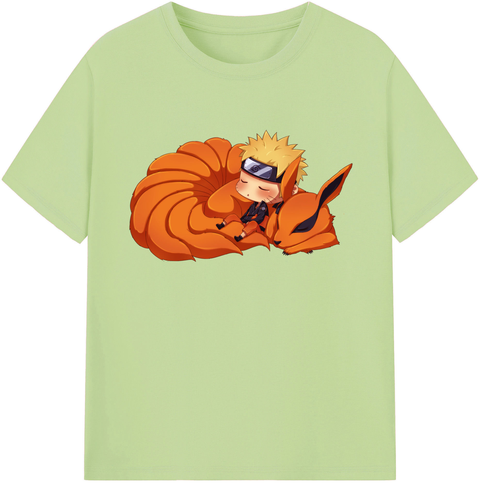 （画像用） NARUTO -ナルト- うずまき ナルト Uzumaki Naruto 綿100％半袖Tシャツ（フロントプリント）